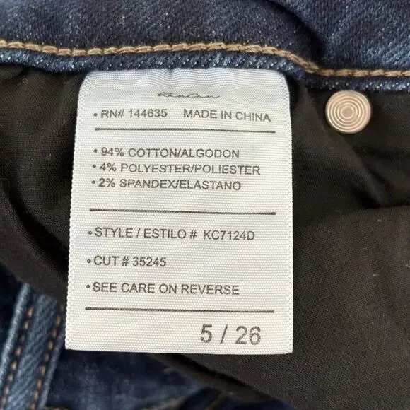 Kancan Rocane High Rise Flare Jeans Size 26 High Rise Stretch  Dark Blue - Picture 9 of 11